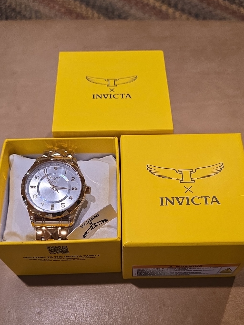 Invicta Gold Mens Bracelet Watch 41mm